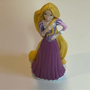 Disney Tangled Rapunzel  Purple Dress Princess Figurine with Long Blonde Hair